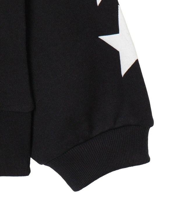 WEGO ナンバリング裏起毛BIGジップパーカー ブラック