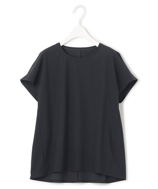 ICB 【接触冷感・UVカット・速乾・洗える】マットスキューバ 半袖プルオーバー ブラック系