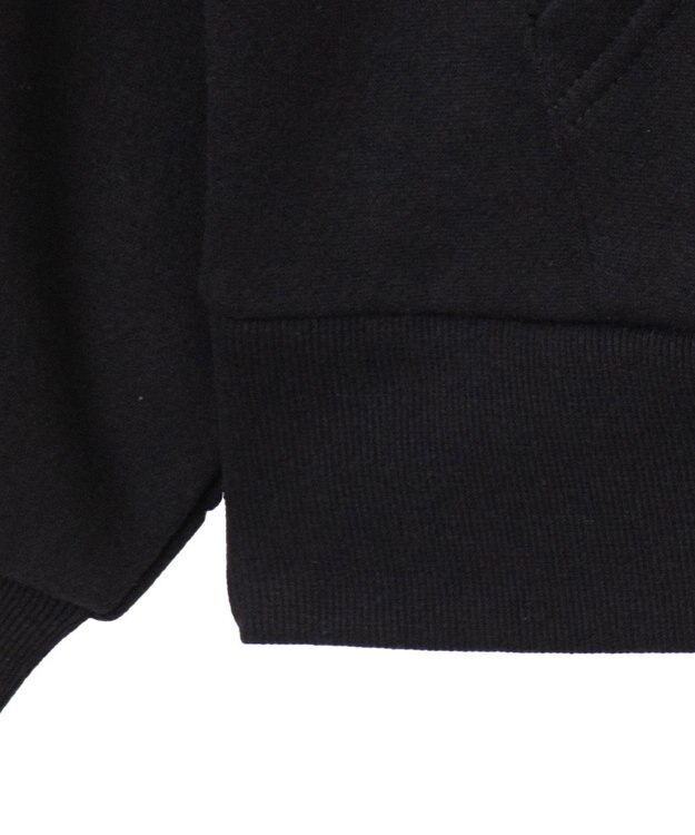 WEGO ナンバリング裏起毛BIGジップパーカー ブラック