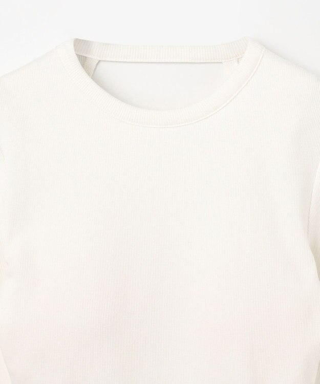 NAVE 【Nave・洗える/ストレッチ素材】ボディスーツ ロングスリーブ ホワイト系