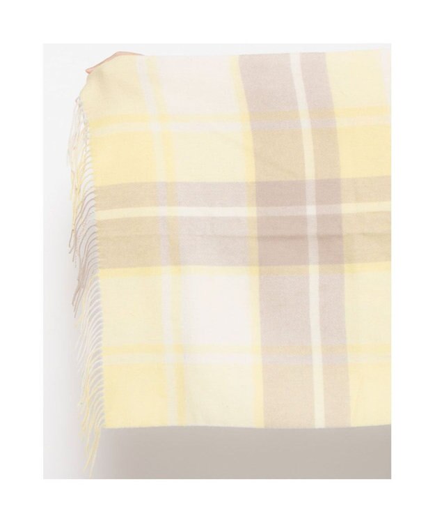 UNBILLION カシュネ cache nez / ウールチェックストール イエロー