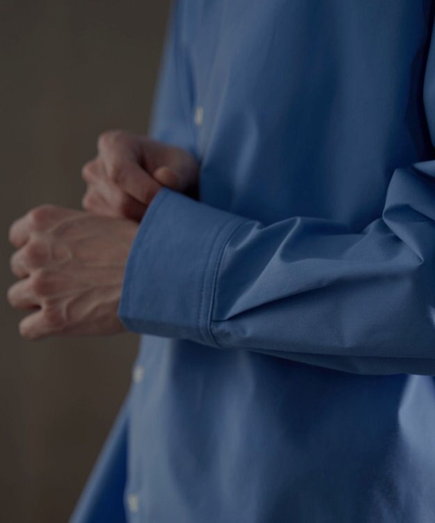 WEGO ブロードルーズシャツ ブルー