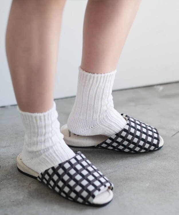 LOOM&SPOOL GeoVis吊り込みスリッパ モノトーン