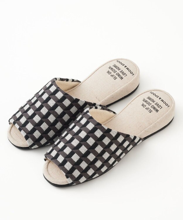 LOOM&SPOOL GeoVis吊り込みスリッパ モノトーン