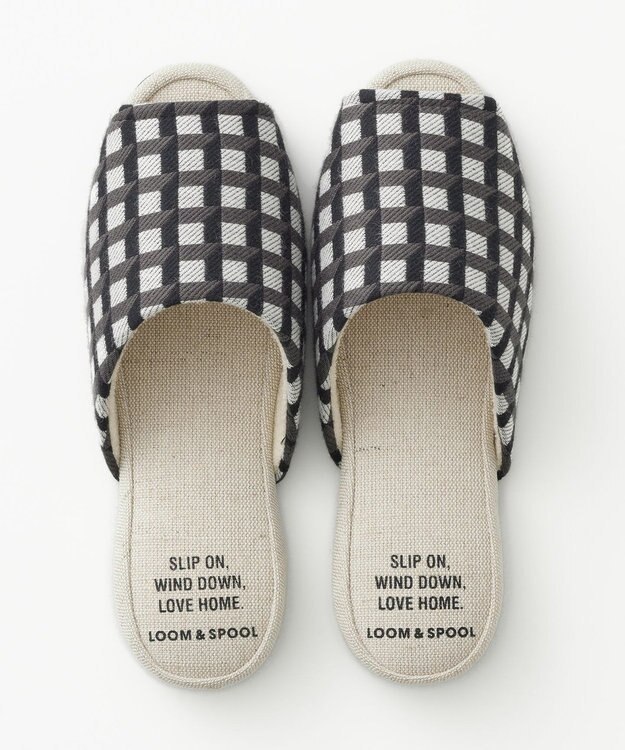 LOOM&SPOOL GeoVis吊り込みスリッパ モノトーン