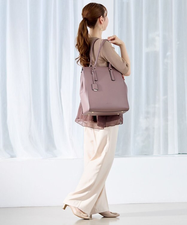 ACE BAGS & LUGGAGE 【PCケース付・A4収納】【雑誌掲載】Jewelna Rose OLバッグ エト トートバッグ 縦型 11932 ジュエルナローズ 通勤 ダスティピンク