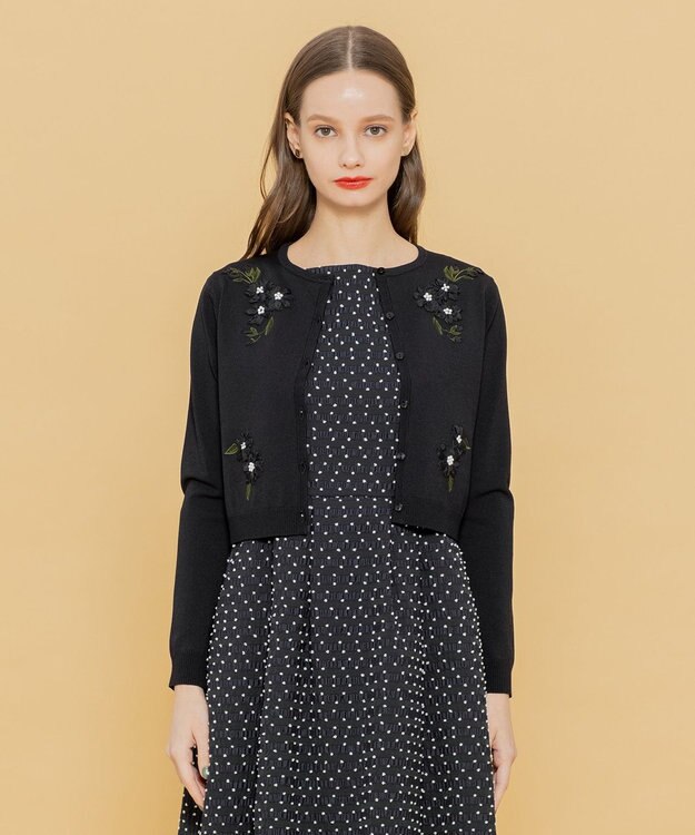 TOCCA 【洗える！】DAFFODIL カーディガン ブラック系