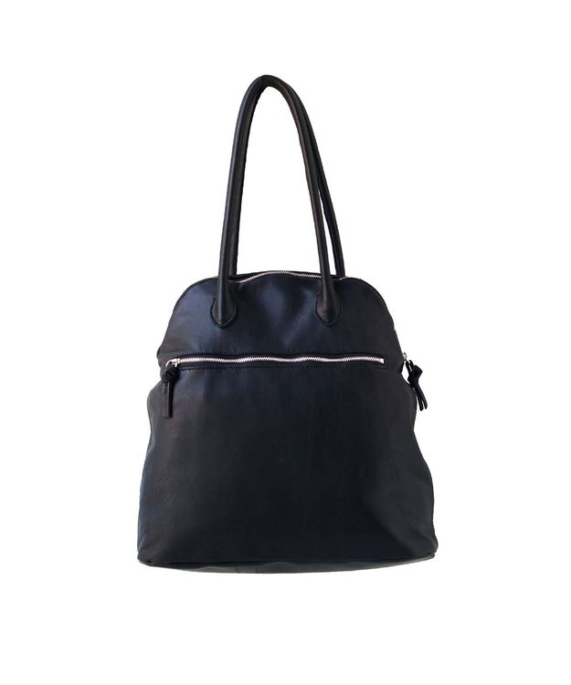 FOLNA RD ソフトレザーブガッティボストンバッグL-SIZE ブラック