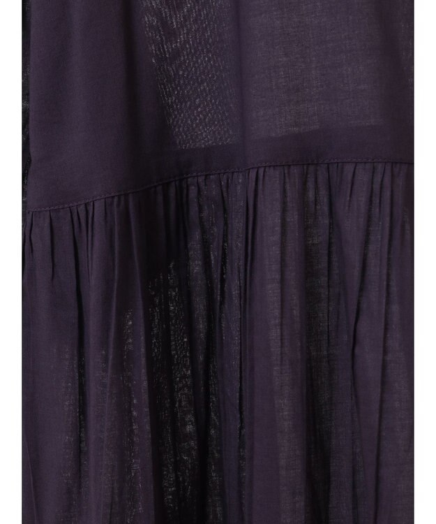 CRAFT STANDARD BOUTIQUE インド綿ティアードマキシワンピース Purple