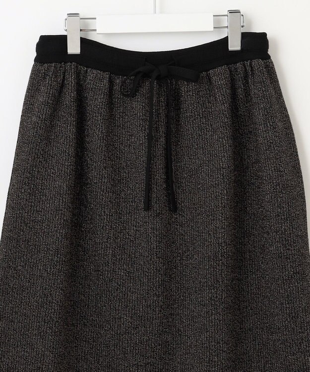 自由区 【PREMIUM KNIT COLLECTION】シャイニーミックス スカート ブラックラメ