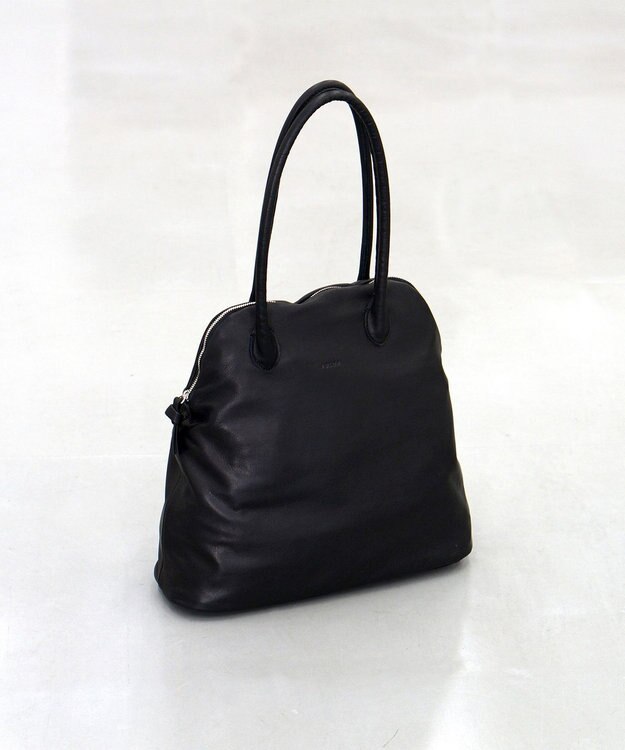 FOLNA RD ソフトレザーブガッティボストンバッグL-SIZE ブラック