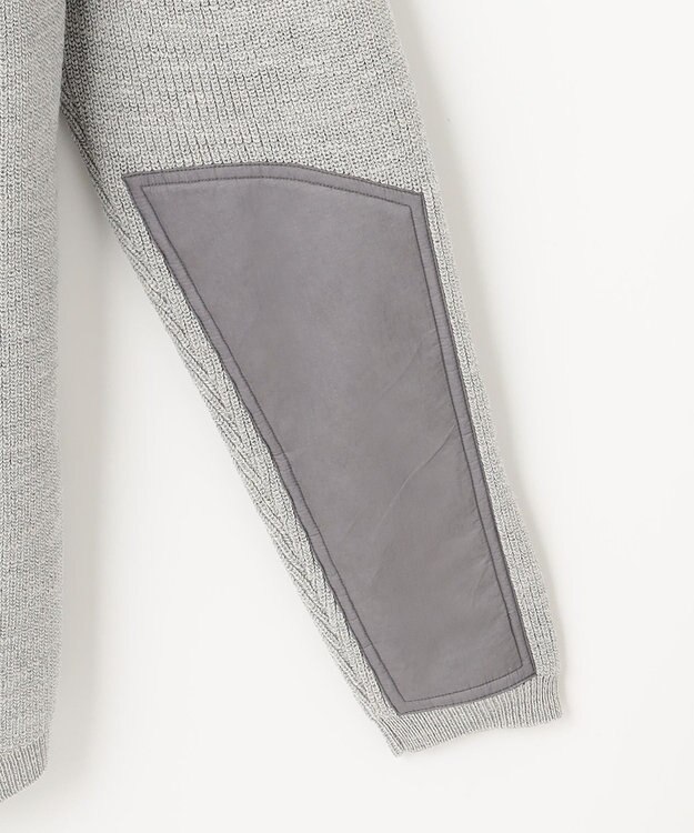 JOSEPH ABBOUD MOUNTAIN 【UNISEX】日本素材 ストレッチニットパーカー ライトグレー系