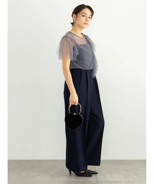 Te chichi 【セレモニーアイテム】2タックベアオールインワン（セットアップ可） ネイビー