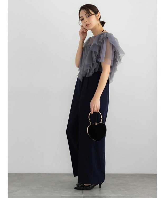 Te chichi 【セレモニーアイテム】2タックベアオールインワン（セットアップ可） ネイビー