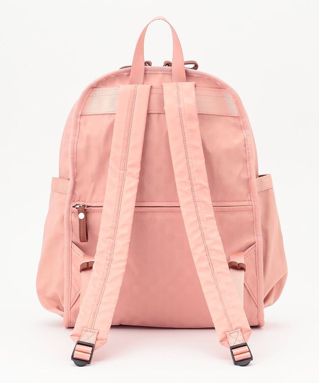 Y'SACCS 撥水ナイロンテープデザインスクエアバックパック ピンクベージュ