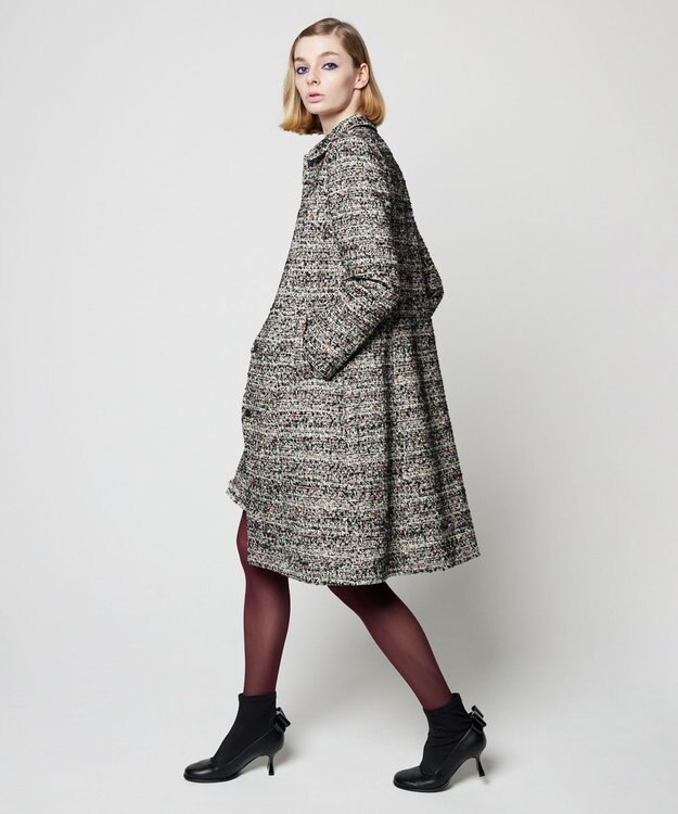 TOCCA CAMELOT TWEED コート ブラック系