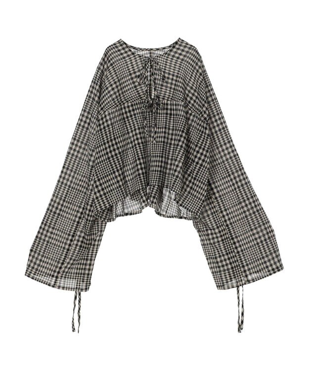 earth music&ecology ワッシャードロスト羽織りシャツ Check