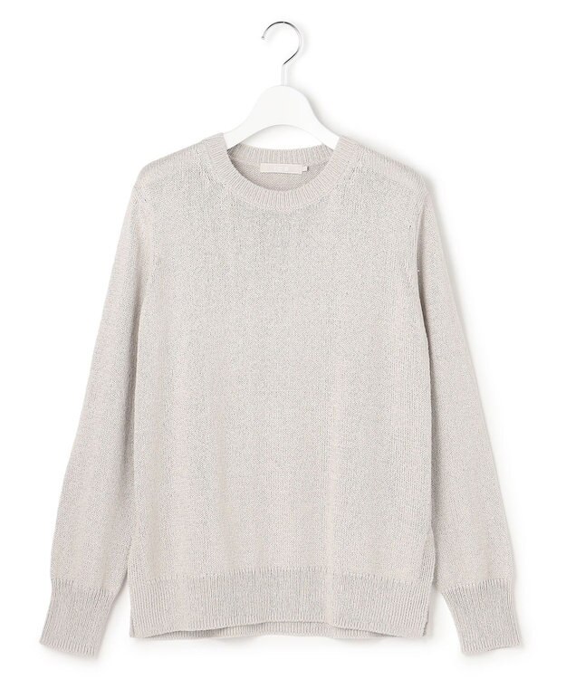 ICB L 【先行予約】 グロッシーペーパーブレンド クルーネックプルオーバー トープ