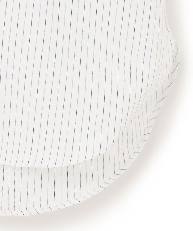 J.PRESS MEN 【EXTRA COMFORT / 形態安定・ストレッチ・抗菌防臭・速乾】ピンオックス オルタネートストライプ 半袖シャツ/B.D. グリーン系1