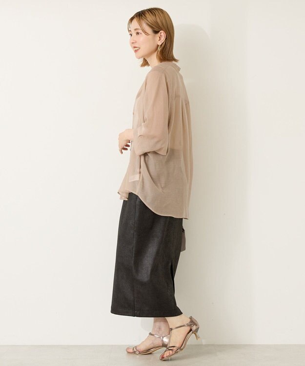 AMERICAN HOLIC フェイクレザーダンボールスカート Black