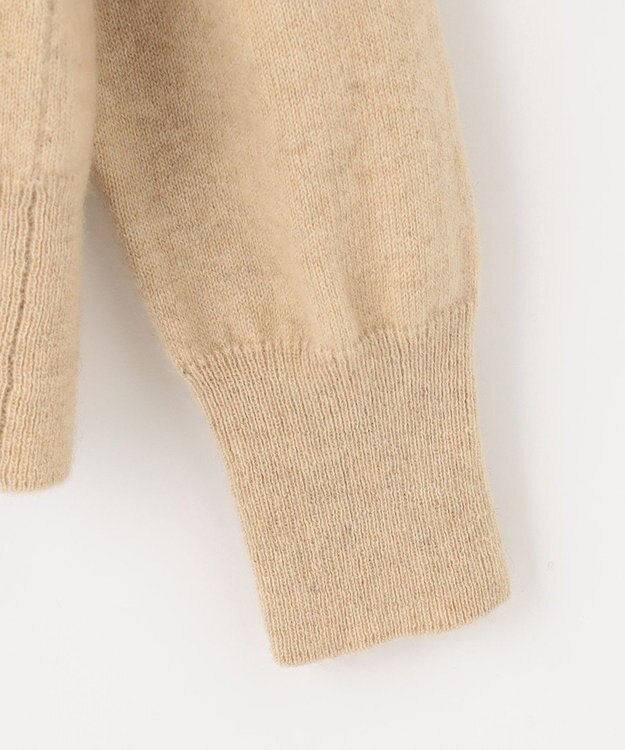 自由区 【洗える】ピュアカシミヤミルド カーディガン ベージュ系