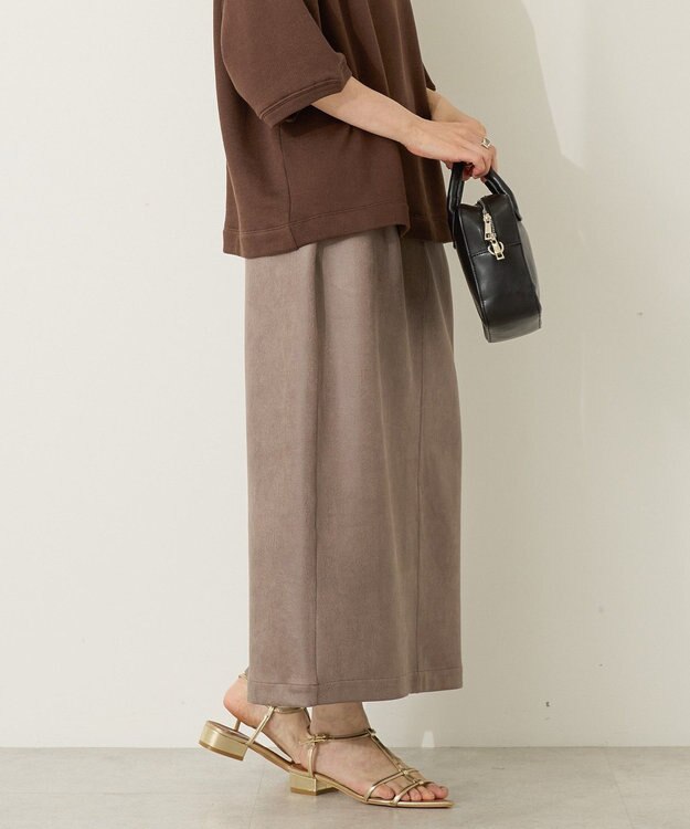 AMERICAN HOLIC フェイクレザーダンボールスカート Beige