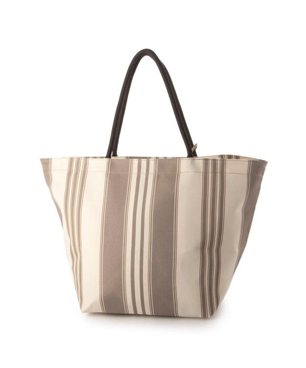 UNBILLION カシュカシュ cachecache / ウォータプルーフストライプビッグトート アイボリーミックス