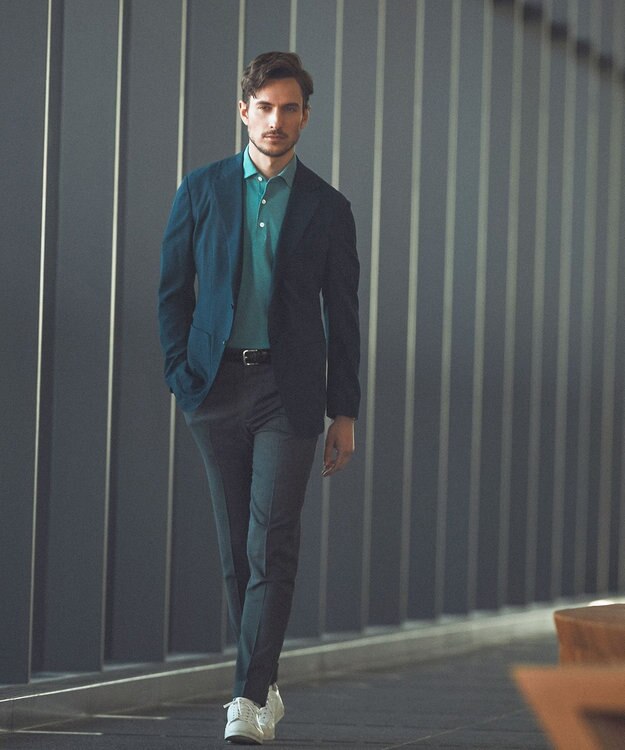 GOTAIRIKU 【AIRY MOVE  / セットアップ対応】DotAir2WAYストレッチサッカー セットアップジャケット ネイビー系