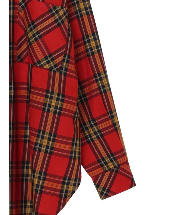 AMERICAN HOLIC イージーケアチェックシャツ Check RED