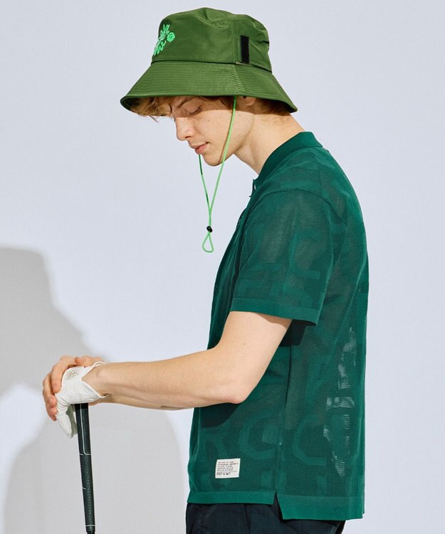 PW CIRCULUS 【手洗い洗濯可 / 小さくたためる】【UNISEX】NEW！ポケッタブルバケットハット  ゴルフ カーキ系