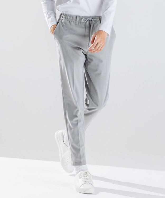 JOSEPH HOMME 【新素材】スムーススエードストレッチ　ドロスト付テーパードパンツ / PEGG CONVERTIBLE ライトグレー系