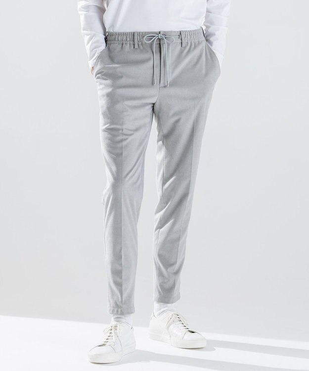 JOSEPH HOMME 【新素材】スムーススエードストレッチ　ドロスト付テーパードパンツ / PEGG CONVERTIBLE ライトグレー系