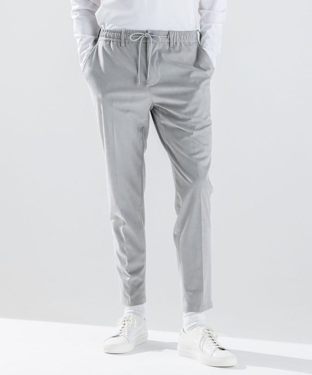 JOSEPH HOMME 【新素材】スムーススエードストレッチ　ドロスト付テーパードパンツ / PEGG CONVERTIBLE ライトグレー系