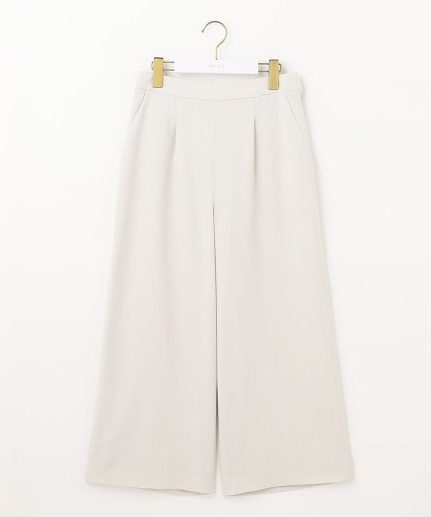 ANY SIS 【セットアップ対応】セレモニーダブルクロス ワイド パンツ ライトグレー