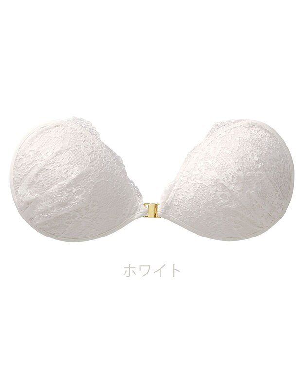 BRADELIS New York 【NuBra / ボリュームアップ】パテッドヌーブラ  リタ ブラ特有の締めつけがないストレスフリーブラ ホワイト