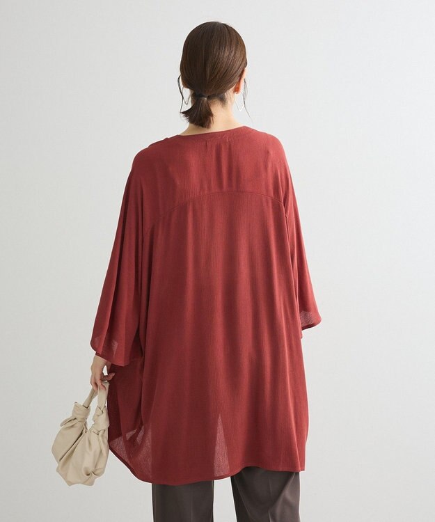 Green Parks クレープチュニック Brick Red