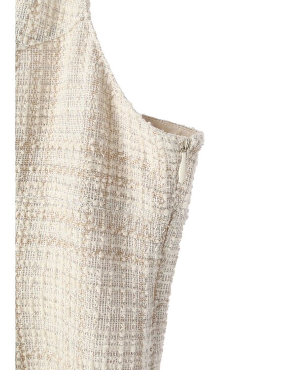 earth music&ecology ツイードワンピース（ｃｈｅｃｋ） Ivory