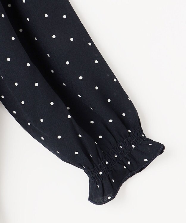 組曲 KIDS 【110-140cm】ラッフルドット ブラウス ネイビー系5