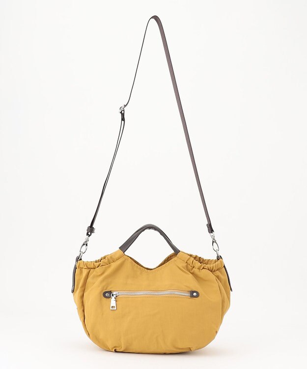 Y'SACCS 【Y’SACCS vous et】サイドギャザー2WAYトート Sサイズ マスタード