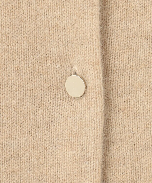 自由区 L 【洗える】ピュアカシミヤミルド カーディガン ベージュ系