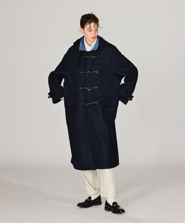 LENO DUFFEL COAT 《MONTGOMERY×LENO》《UNISEX》 ダッフルコート NAVY