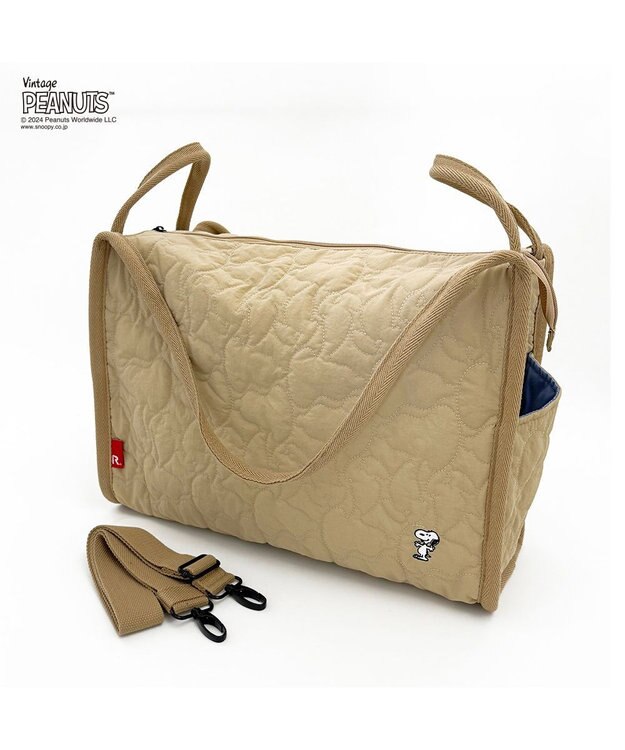 ROOTOTE 8404【スヌーピー】IP.グランデ.キルト.ピーナッツ-9Q 02：ベージュ