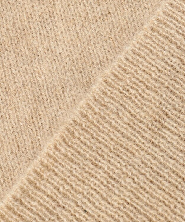 自由区 【洗える】ピュアカシミヤミルド カーディガン ベージュ系