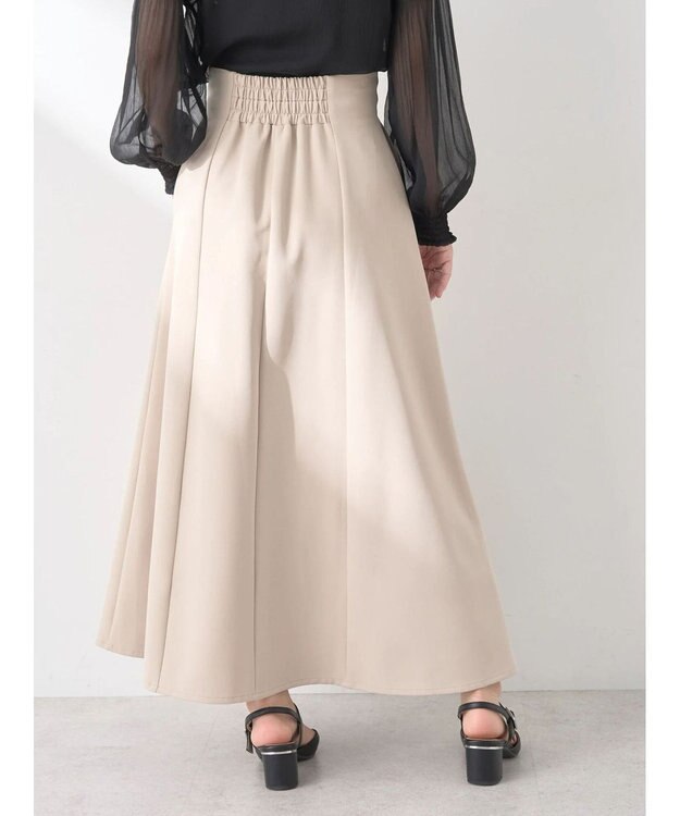earth music&ecology マチプリーツスカート Beige