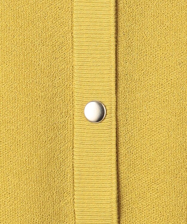 ANY シアーニットショートカーディガン イエロー