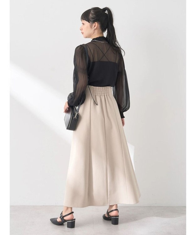 earth music&ecology マチプリーツスカート Beige