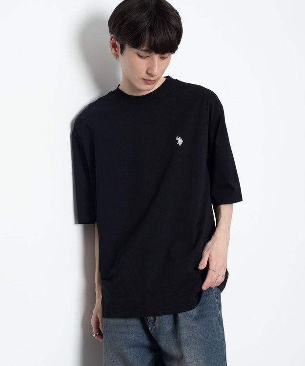 WEGO U.S. POLO ASSN.別注 接触冷感T（SS） ブラック