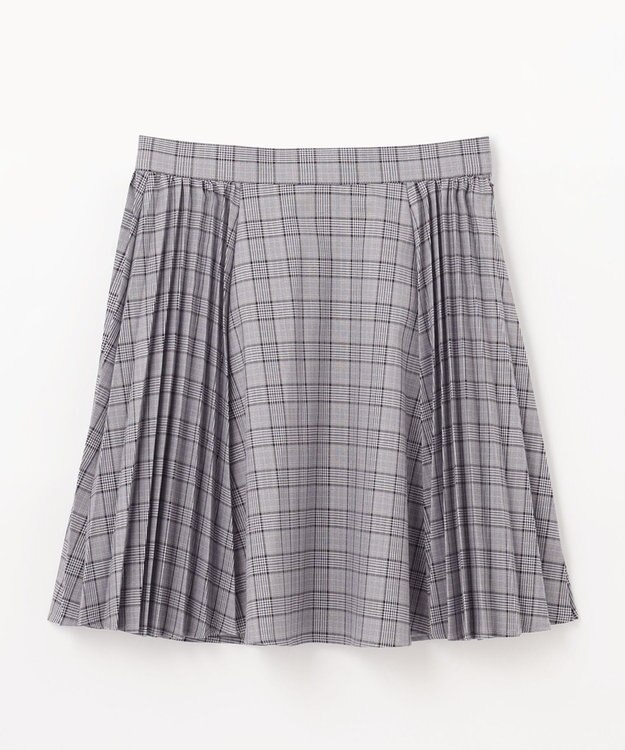 組曲 KIDS 【150-170㎝】サイドプリーツチェック スカート グレー系5