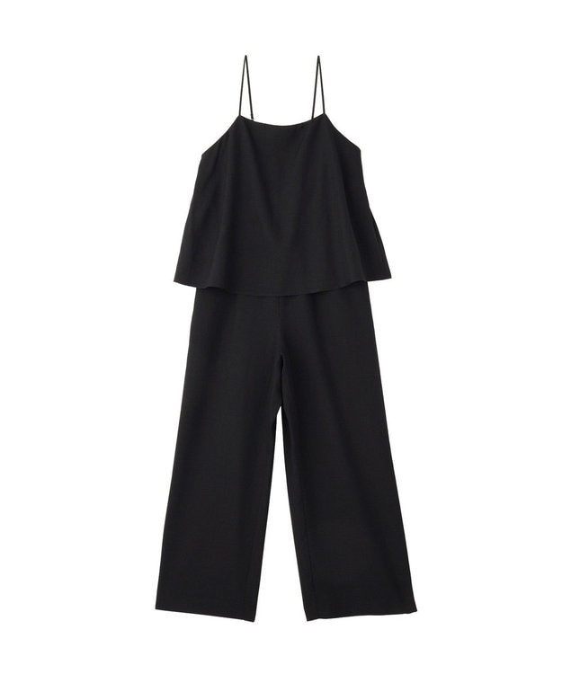 AMERICAN HOLIC リネンライクビスチェサロペット Black