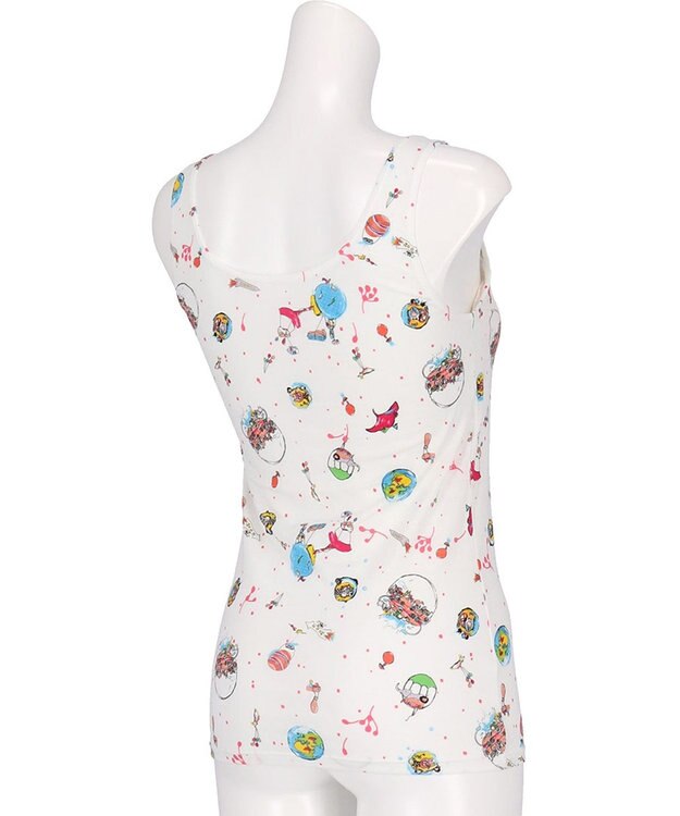 tsumori chisato SLEEP ツモリチサト インナー タンクトップ 綿混(身生地) パッド付き レディース UCX540 /ワコール アイボリー